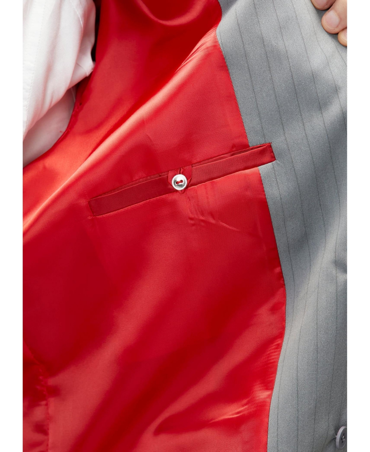 Pcfg Men's Striped Cotton-Blend Woven Tailored Blazer
