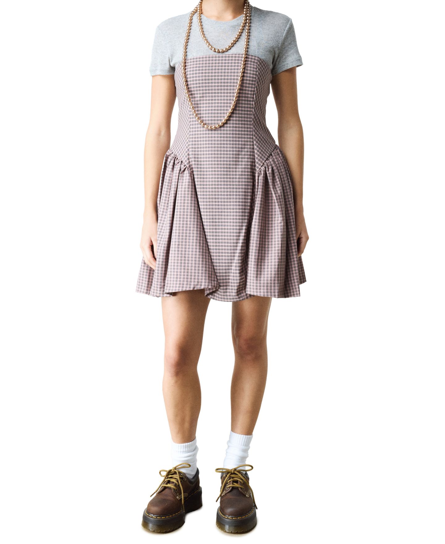 Женские кроссовки Dr. Martens 8053 Quad Arc Leather Lace-Up Casual, цвет: Тёмный коричневый — фото 6