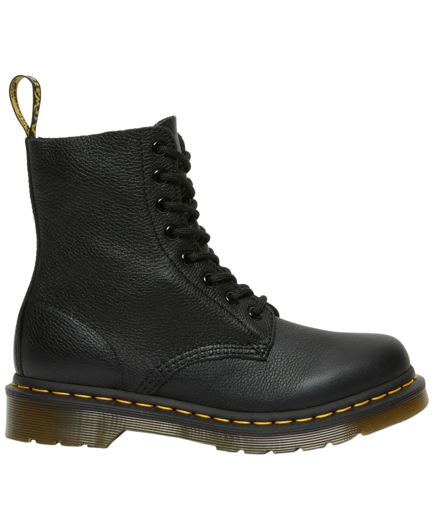 Женские ботинки Dr. Martens 1460 Pascal Virginia Leather 8 Eye Lace-Up Booties, цвет: Чёрный — фото 2