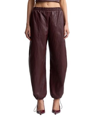 Women's Elastic-Waist High-Rise Balloon Pants