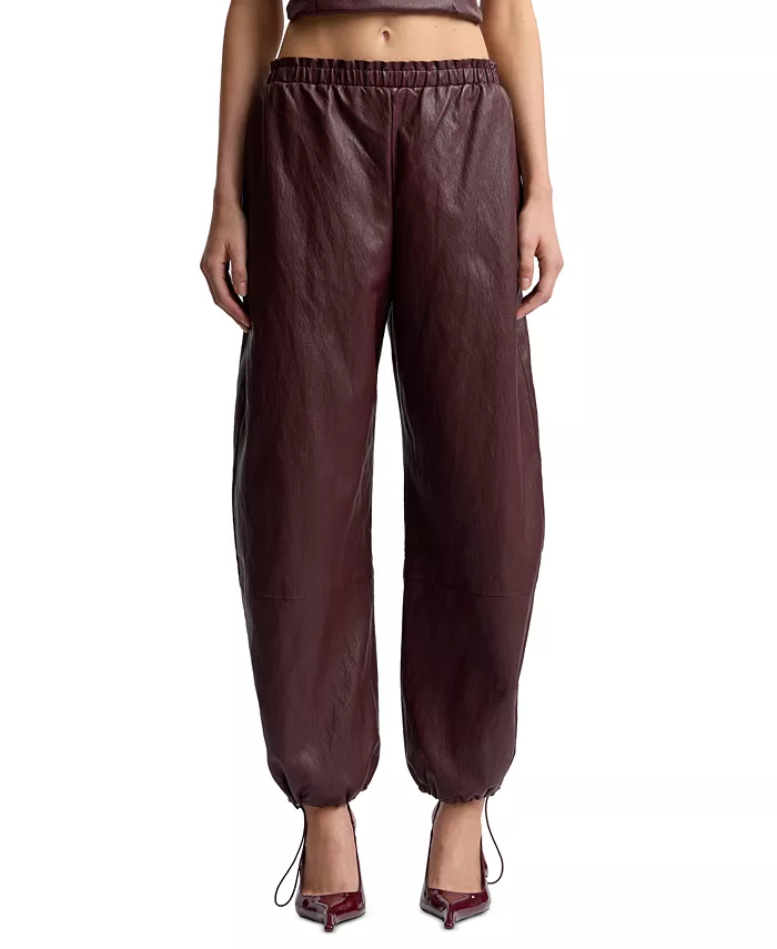 Women's Elastic-Waist High-Rise Balloon Pants