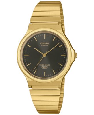 Men's Japanese Quartz Gold-Tone Stainless Steel Strap Watch 38.8mm