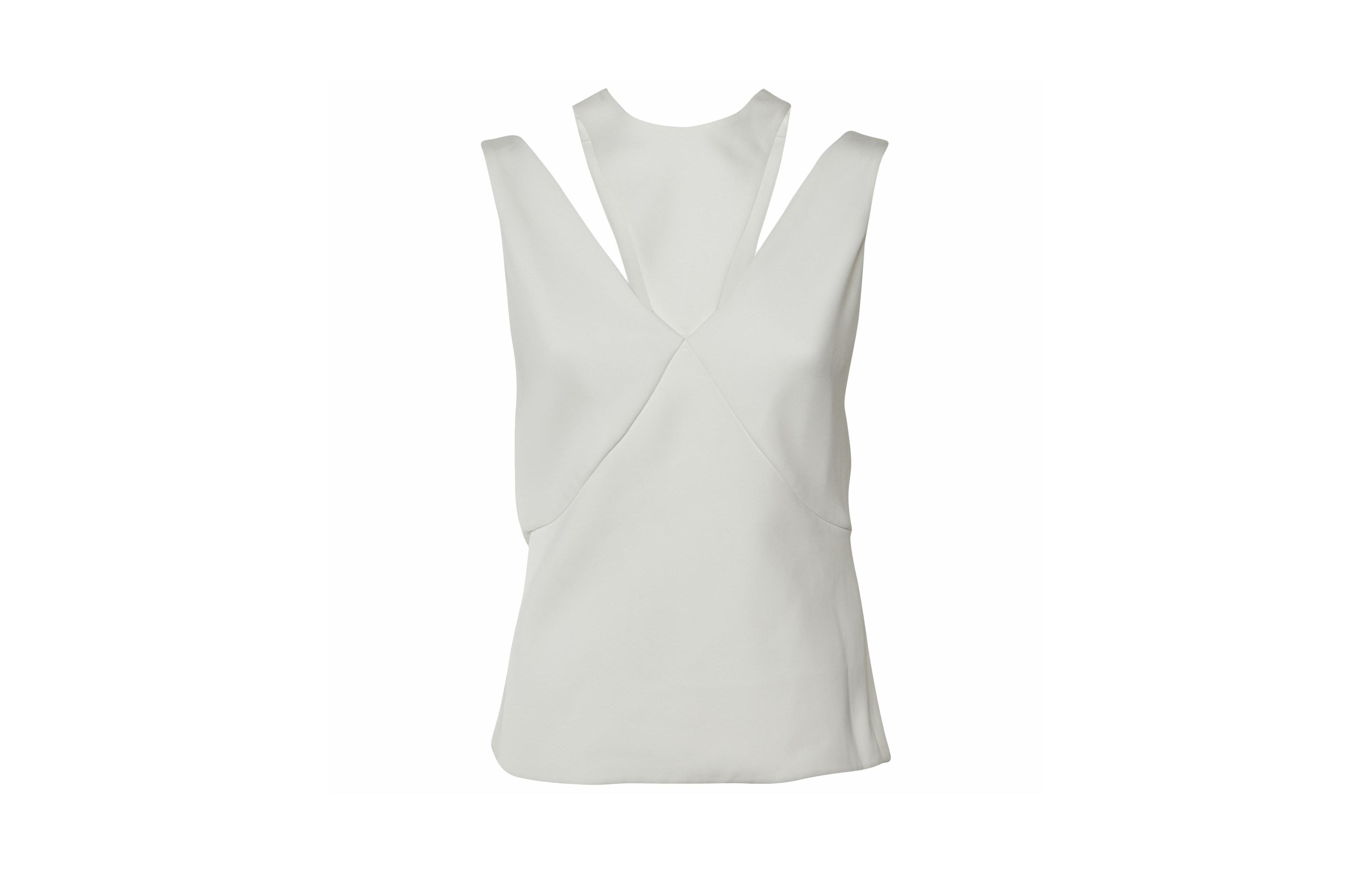 Pre-Owned Balenciaga Women's Draped Crepe Sleeveless Top
