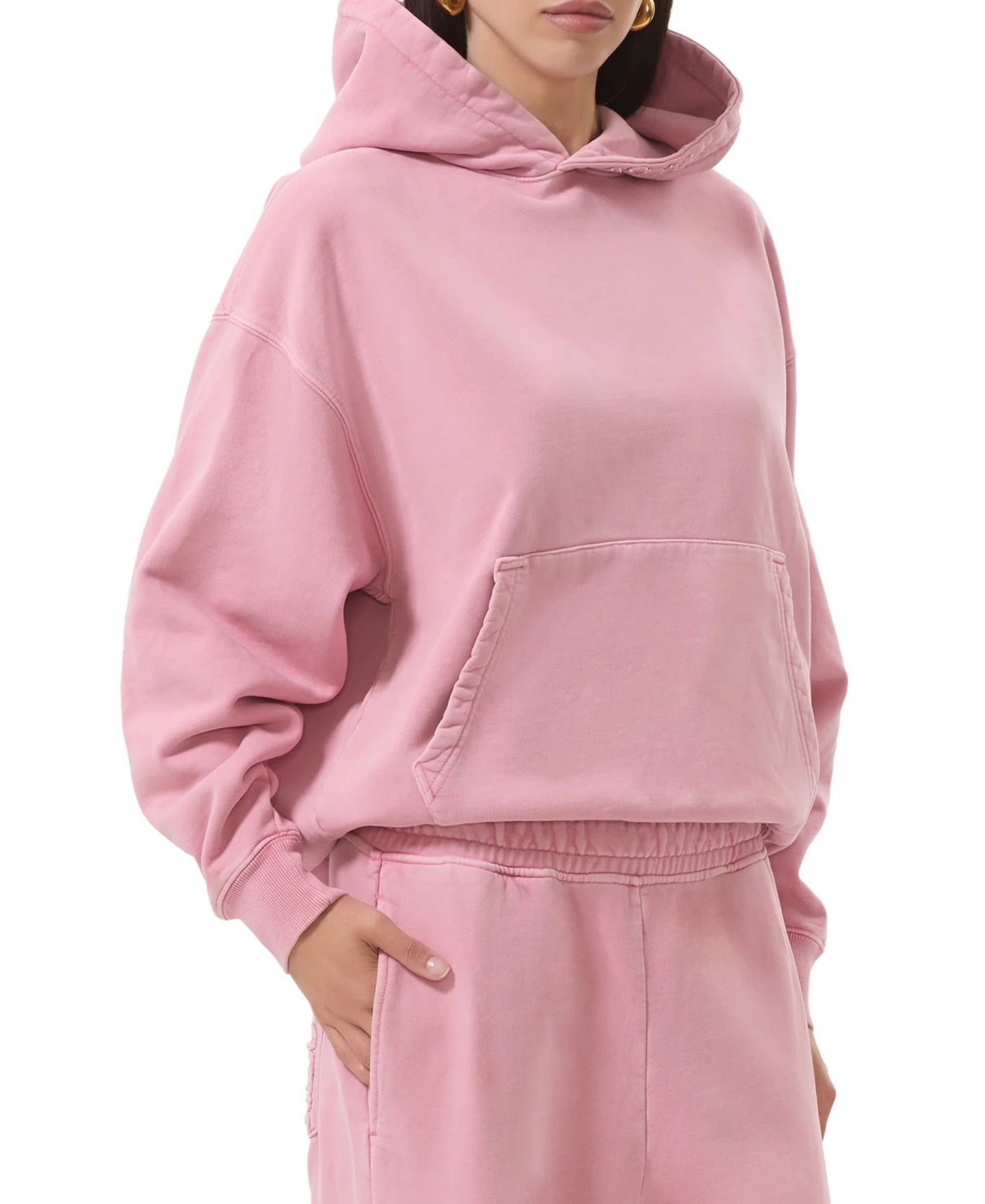 Женское худи AFRM Blake Long-Sleeve Pull-On, цвет: Глиняный розовый — фото 3