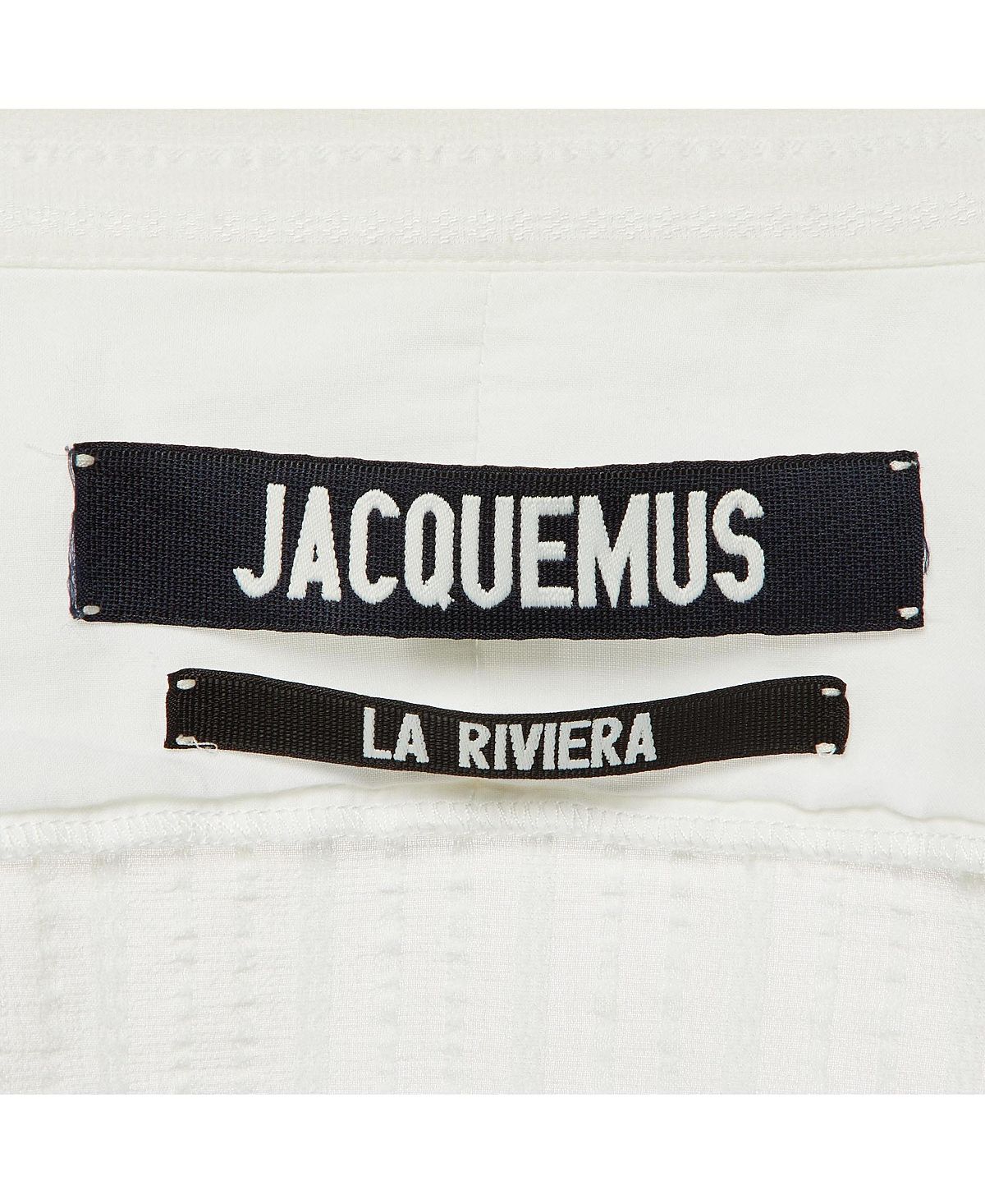 Pre-Owned Jacquemus Women's La Riviera Textured Viscose Wrap Blouse view 4 — MAYCSS fashion products