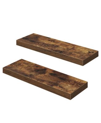 Set of 2 Wall Shelves Floating Display Shelves
