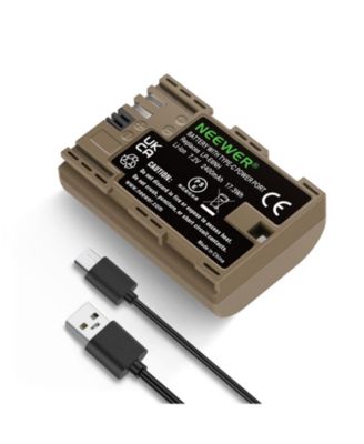LP-E6NH Camera Battery and Charger with Type C for Canon EOS R5 R6 R6 II R7 R