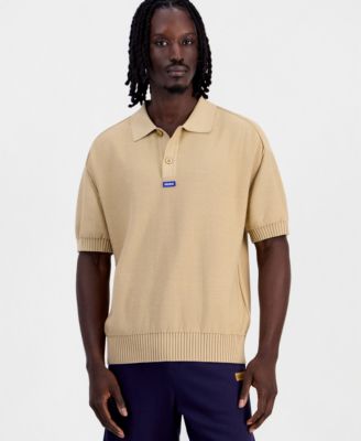 HUGO by Men's San Knit Regular-Fit Polo Shirt