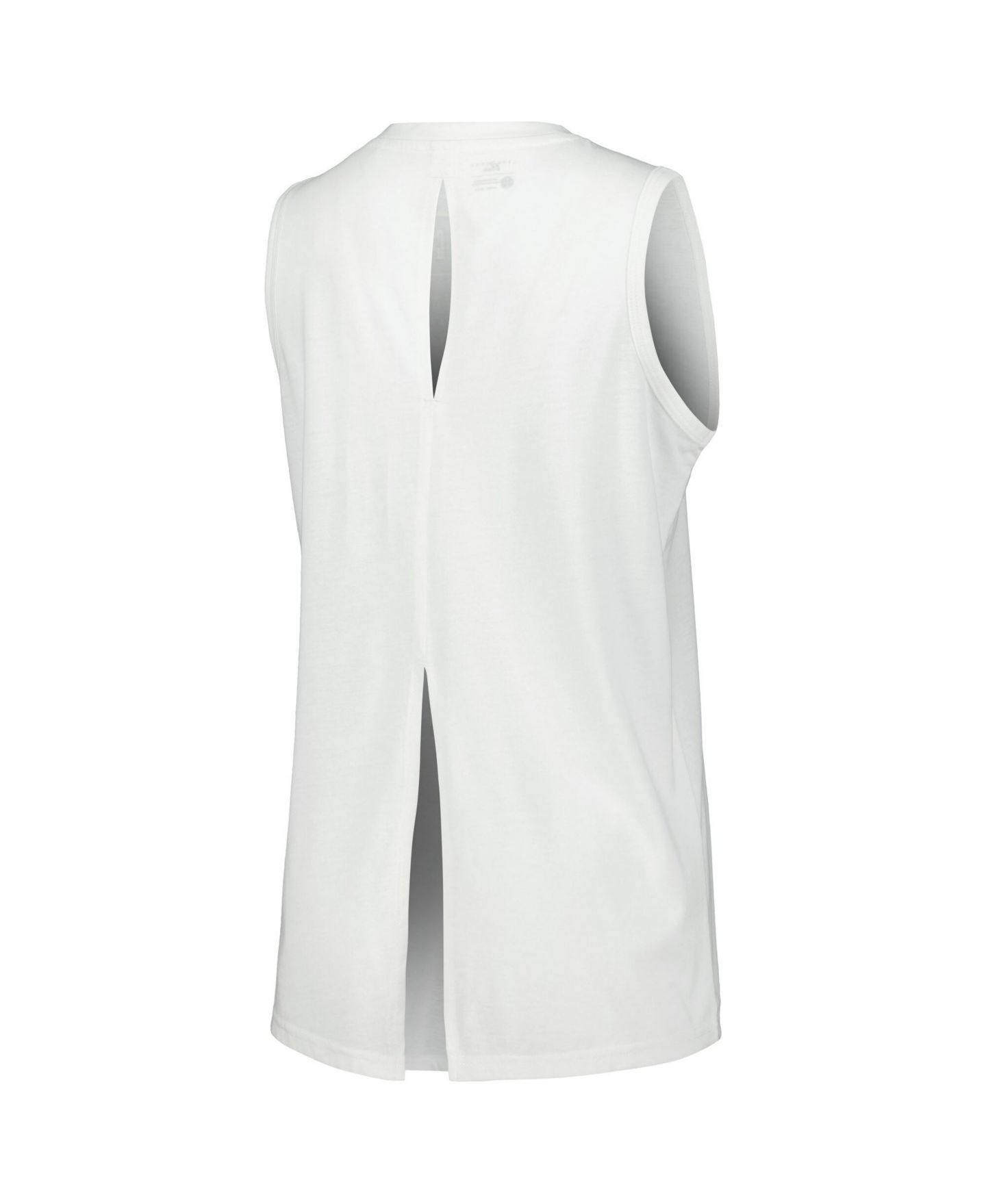 Женский топ LevelWear White Milwaukee Bucks Paisley Peekaboo — фото 3
