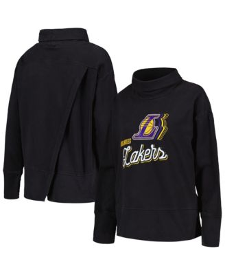 Women's Black Los Angeles Lakers Sunset Pullover Sweatshirt