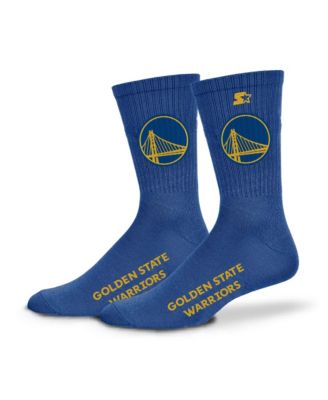 Men's and Women's Blue Golden State Warriors Satin Crew Socks