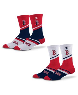 Men's and Women's 2-Pack Red/Navy Boston Red Sox Old School Crew Socks Set