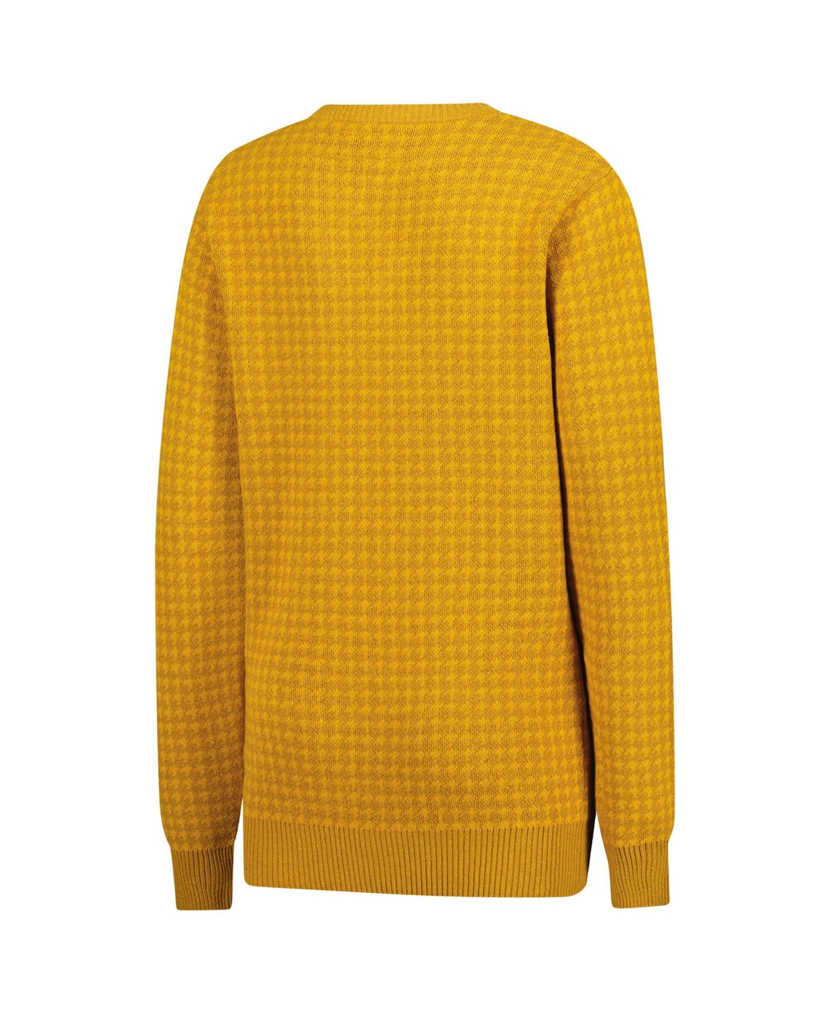 Uscape Apparel Men's and Women's Maize Michigan Wolverines Renew Knit Vintage Houndstooth Sweater
