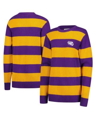 Men's and Women's Purple LSU Tigers Renew Knit Stadium Sweater