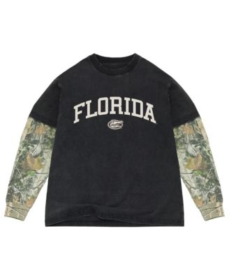 Men's Black/Camo Florida Gators Back Bay Twofer Heavyweight Long Sleeve T-Shirt