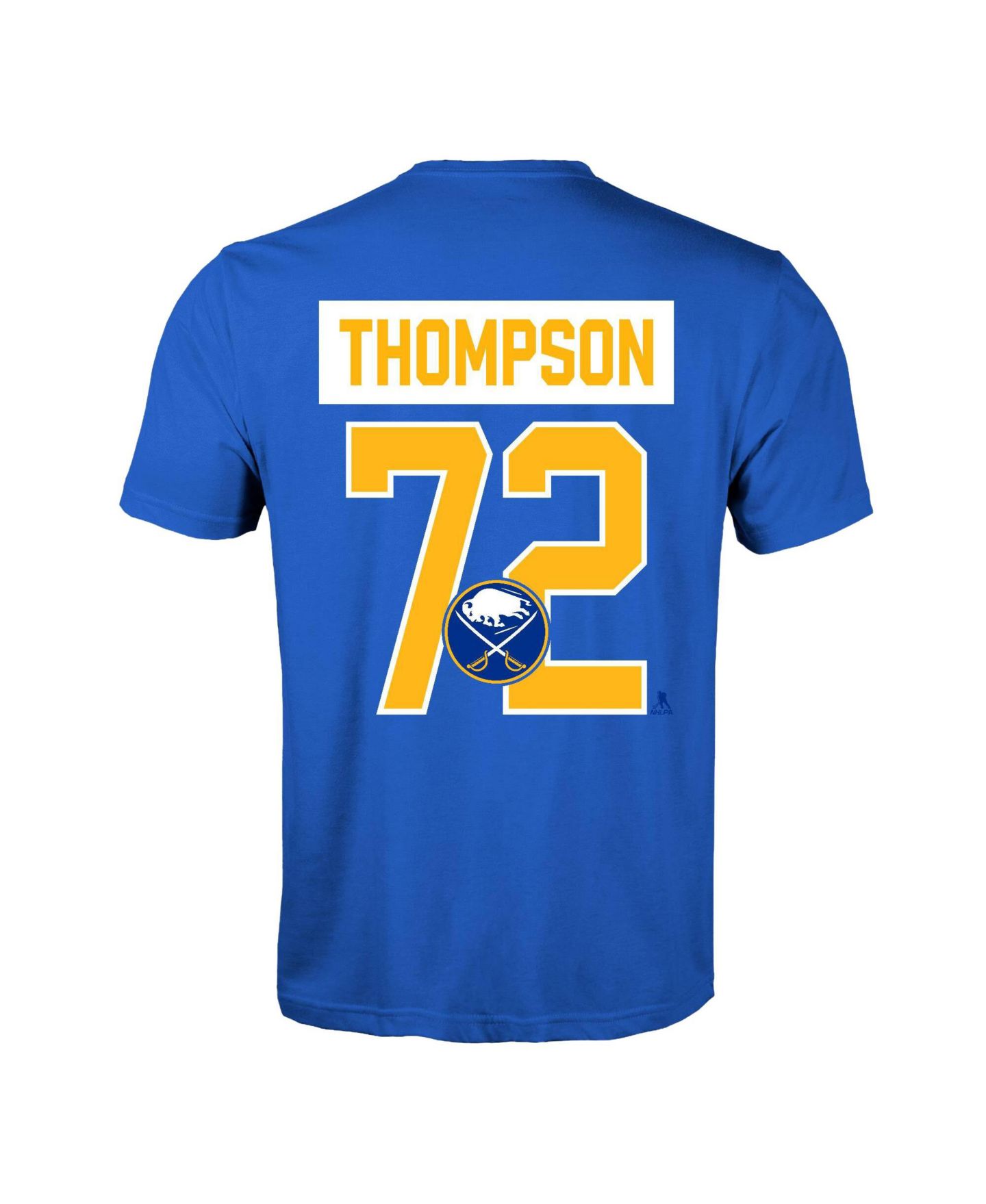 Мужская футболка LevelWear Tage Thompson Royal Buffalo Sabres Richmond Name & Number — фото 3