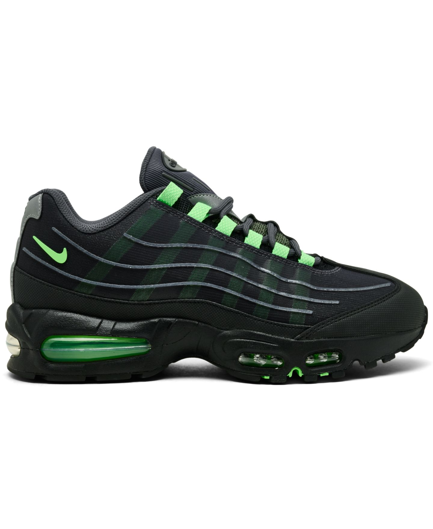 Мужские кроссовки Nike Air Max 95 Big Bubble Tech Casual, цвет: Серый / Серебристый — фото 2