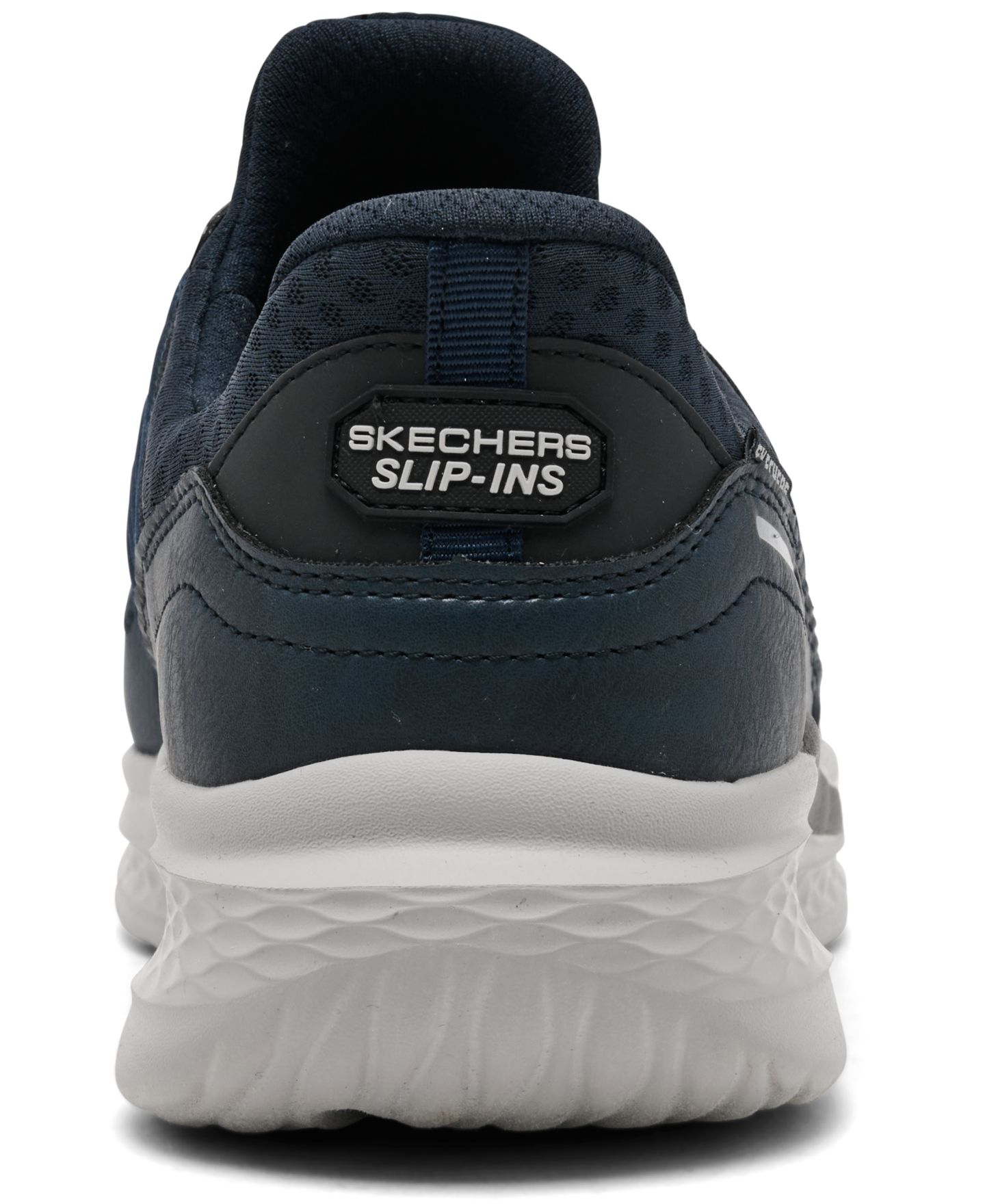 Мужские кроссовки Skechers Slip-ins Relaxed Fit: Slade - Luther Slip-On Memory Foam Lifestyle, цвет: Тёмно-синий — фото 4