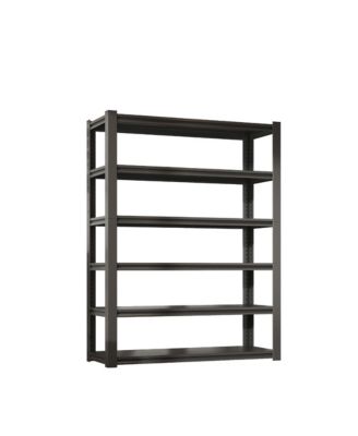 82"H 6-Tier Metal Shelving - 2400lbs Heavy Duty Industrial Storage Rack