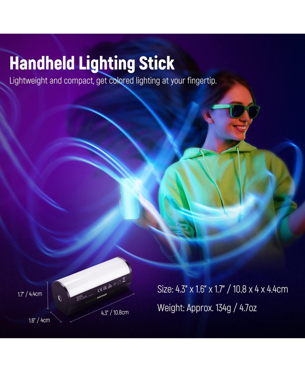 Neewer TL96RGB Led Video Light