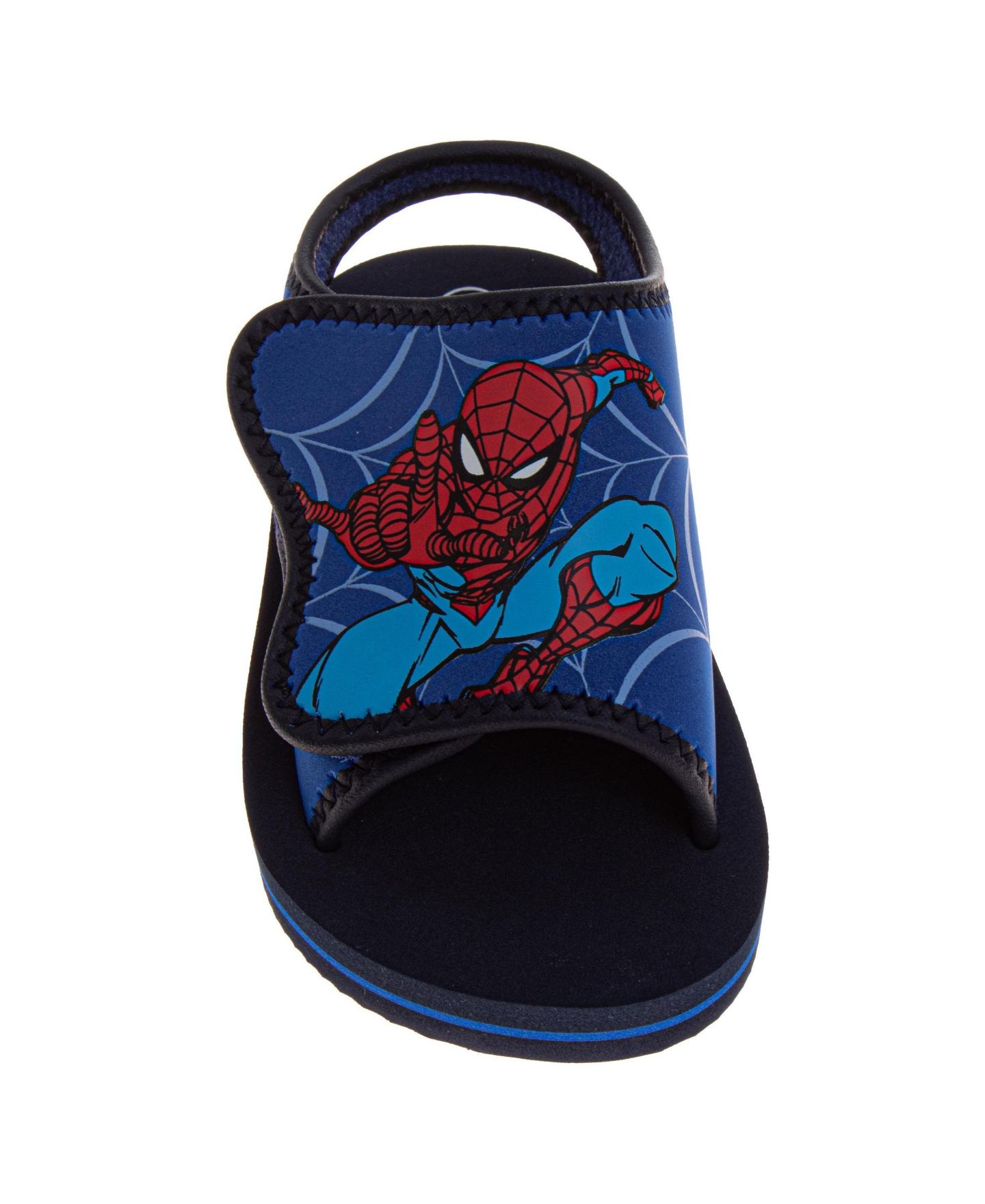 Детские сланцы Spider-Man из пены с мягкой стелькой для мальчиков, цвет: Синий — фото 6