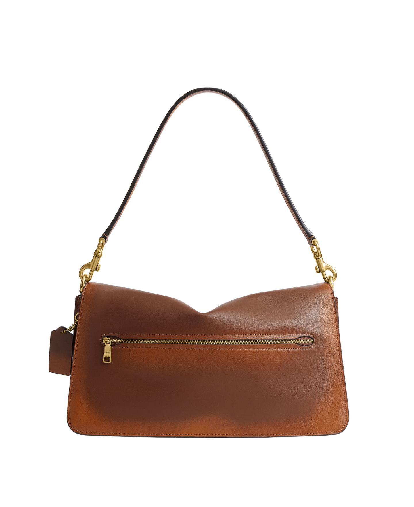 Женская сумка COACH Tabby Large Loved Leather Shoulder 36, цвет: Латунный / Коричневый — фото 3
