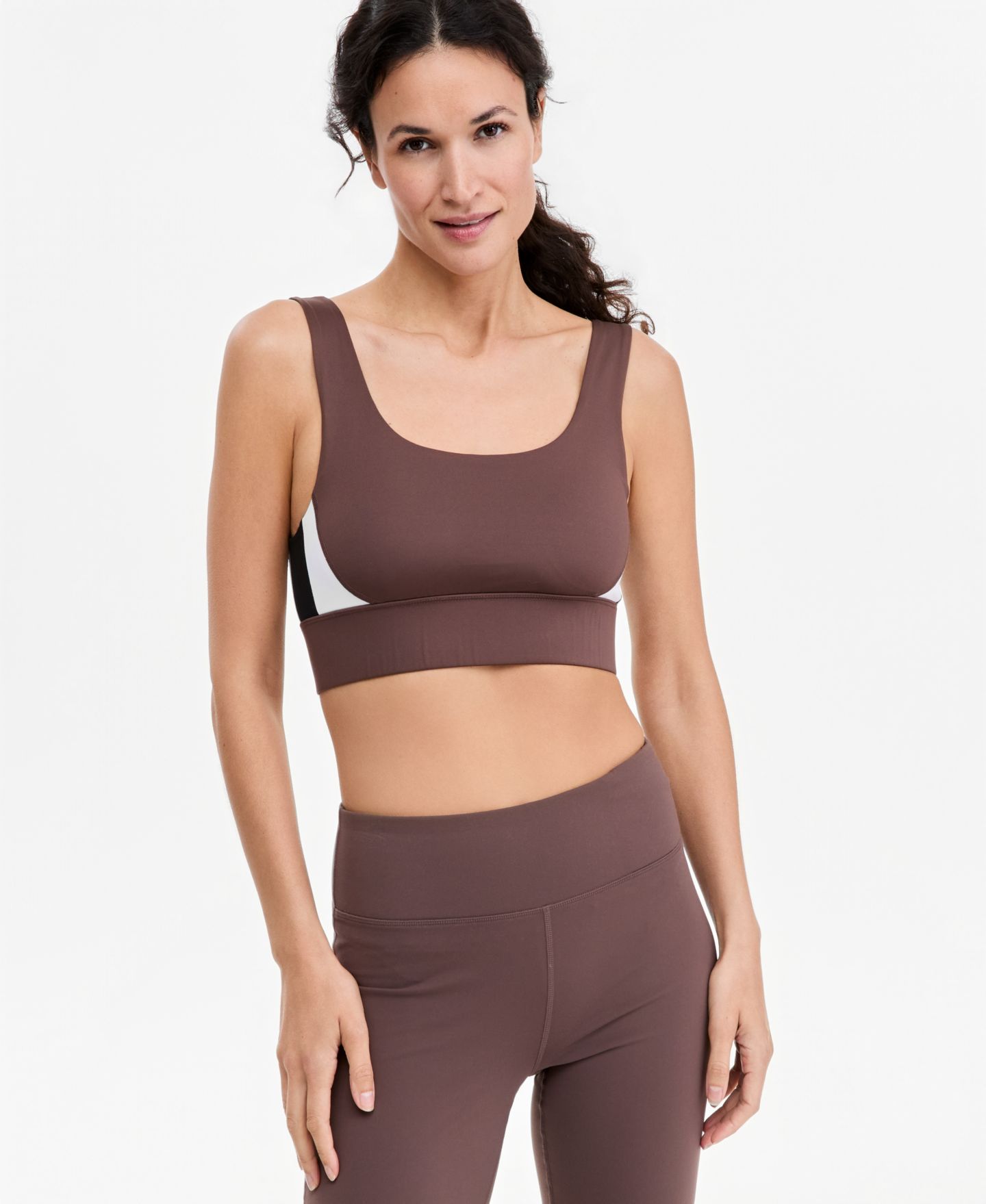 Спортивное бра Medium-Impact, без косточек — ID Ideology, цвет: Brownie — фото 1