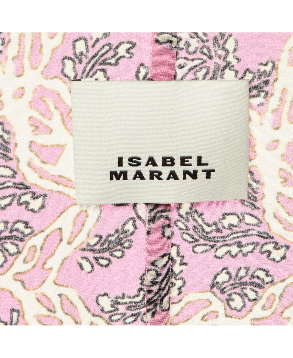 Pre-Owned Isabel Marant Women's Zarga Paisley Print Silk Pleated Top