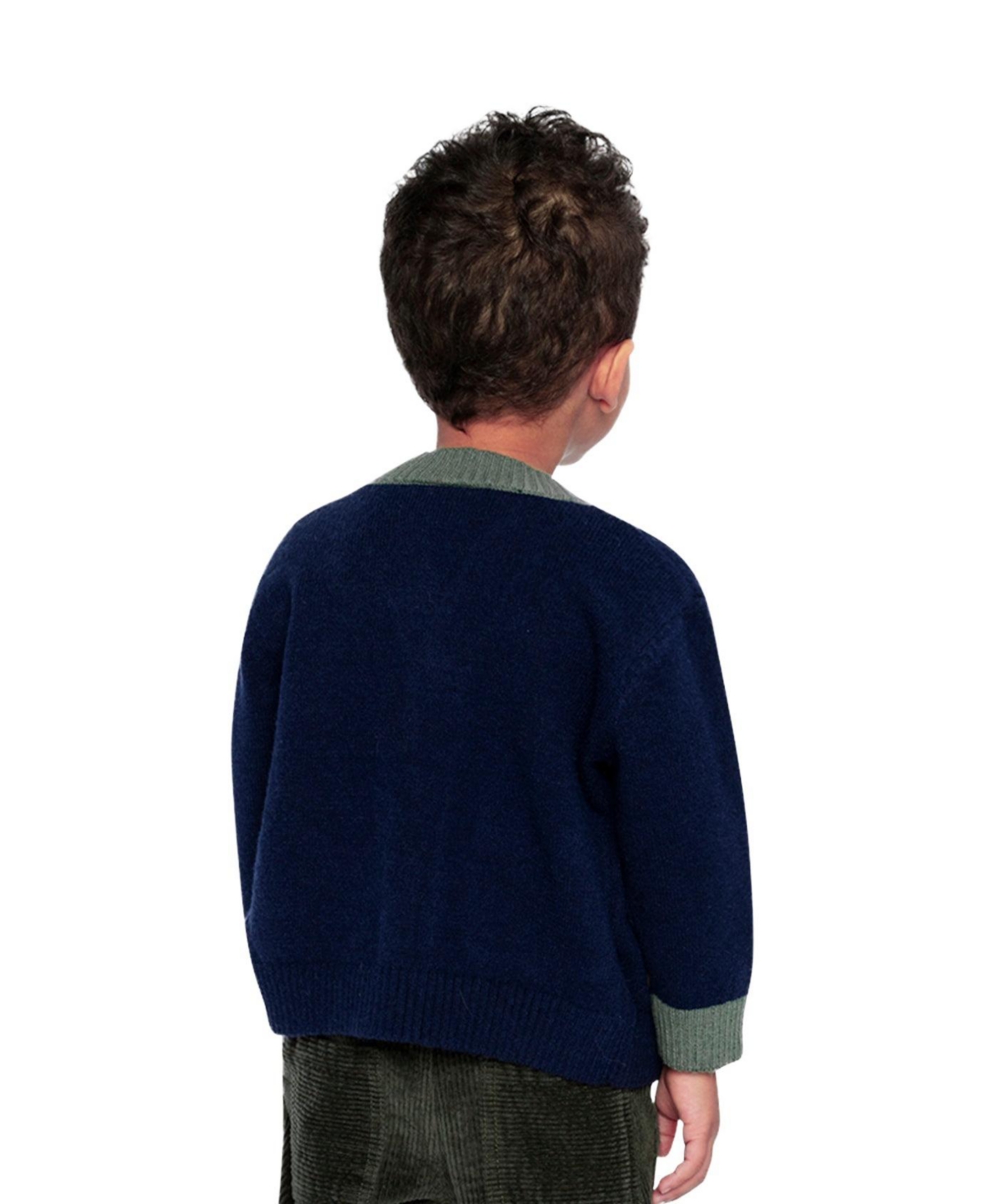 Deux par Little and Big Boy 6-8 Years Knit Cardigan with Dino