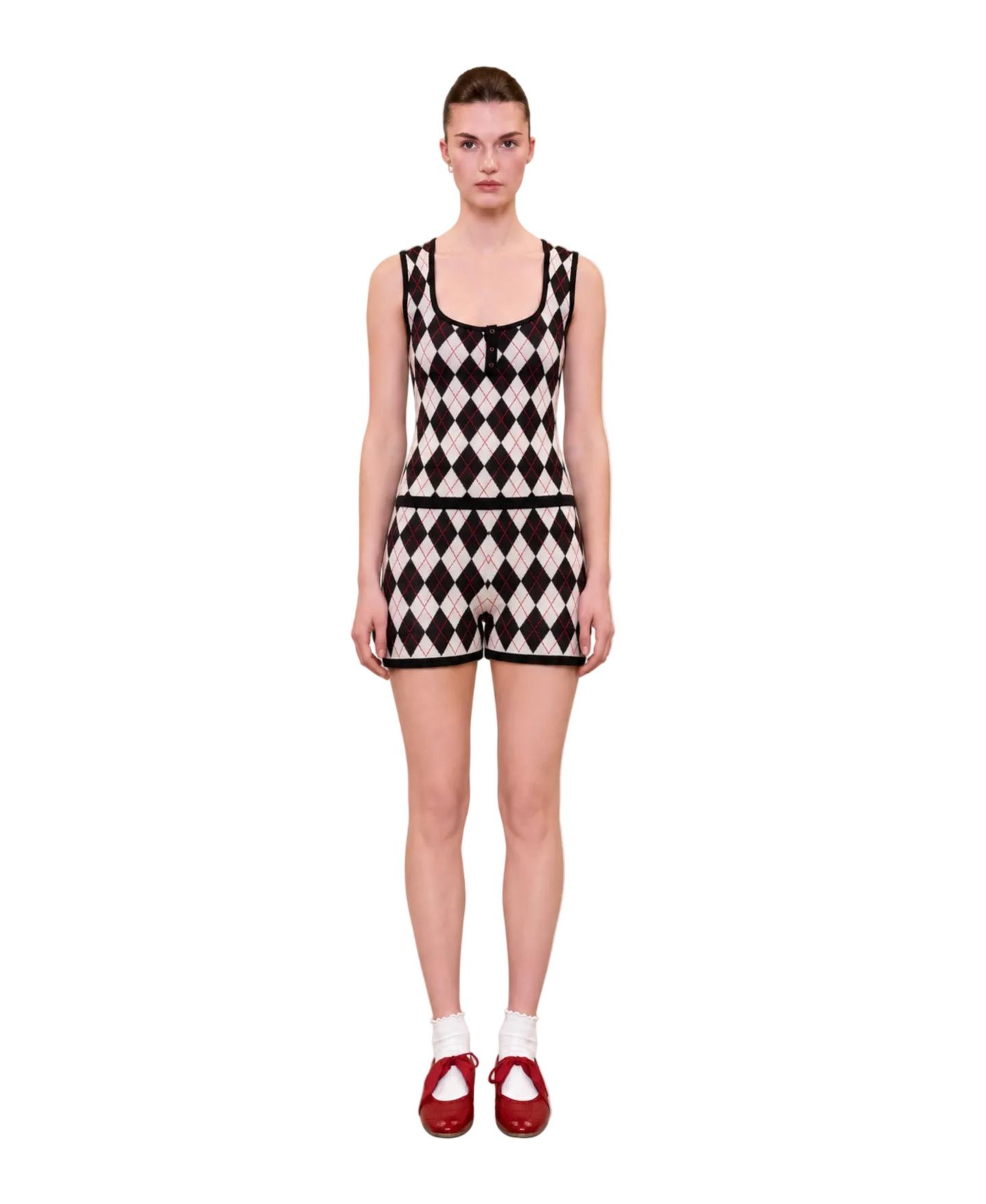 Женский топ PCFG Daydreamers Argyle Sleeveless Knit — фото 5
