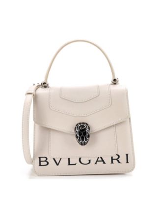 Small Fragment Serpenti Forever Top Handle Bag Leather