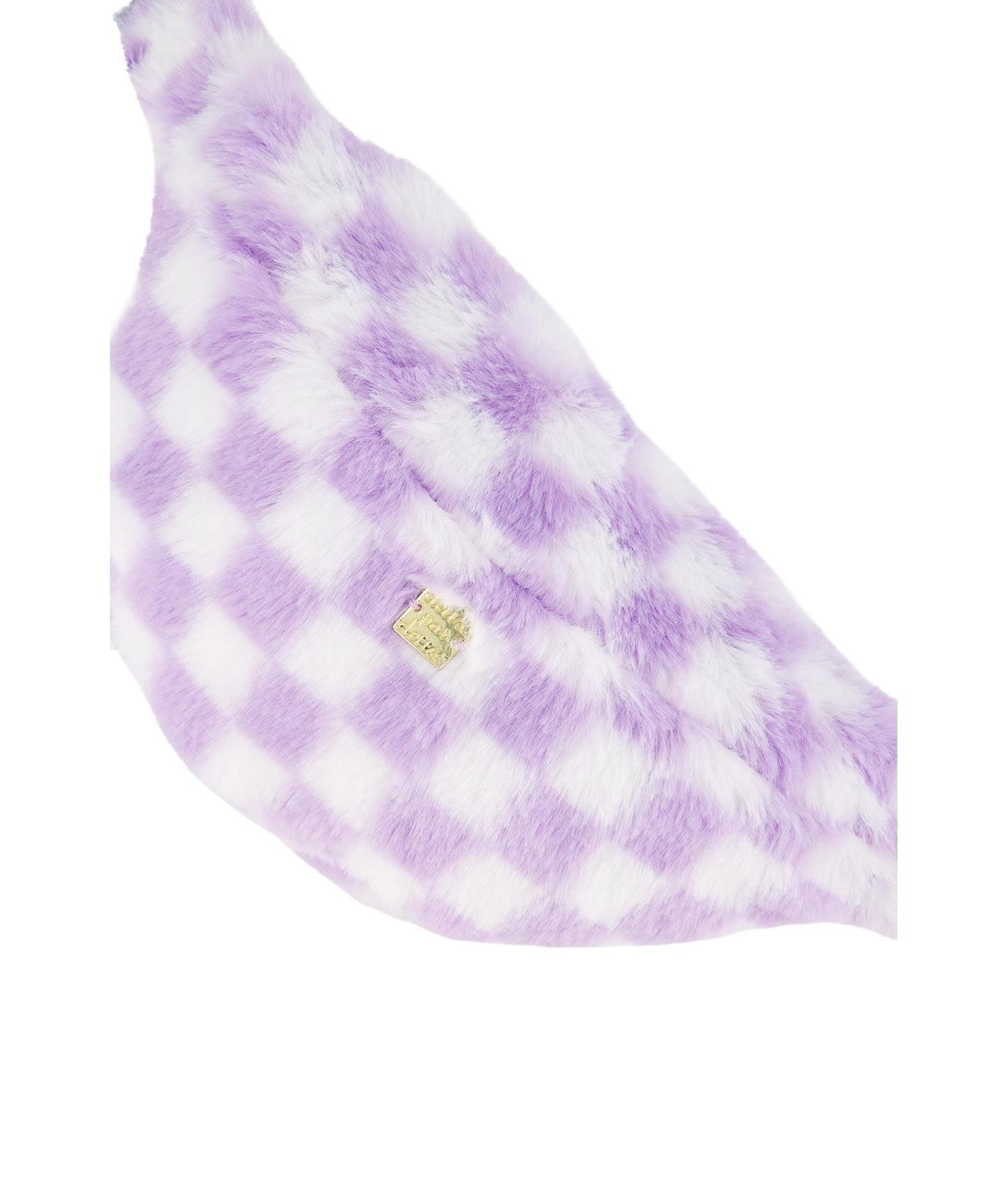 Детская сумка Deux par Deux Checkered Adjustable Strap Fanny, цвет: Сиреневый / Белый — фото 4