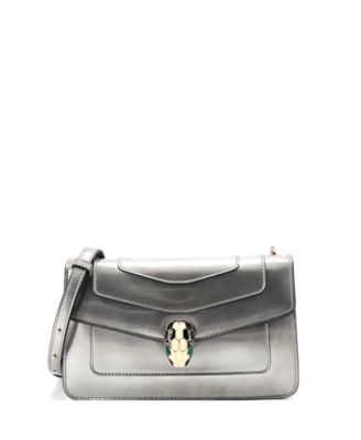 Small Serpenti Forever Shoulder Bag Metallic Leather