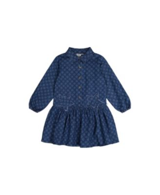 Toddler Girls (2T-5T) Smiley Print Shirt Dress