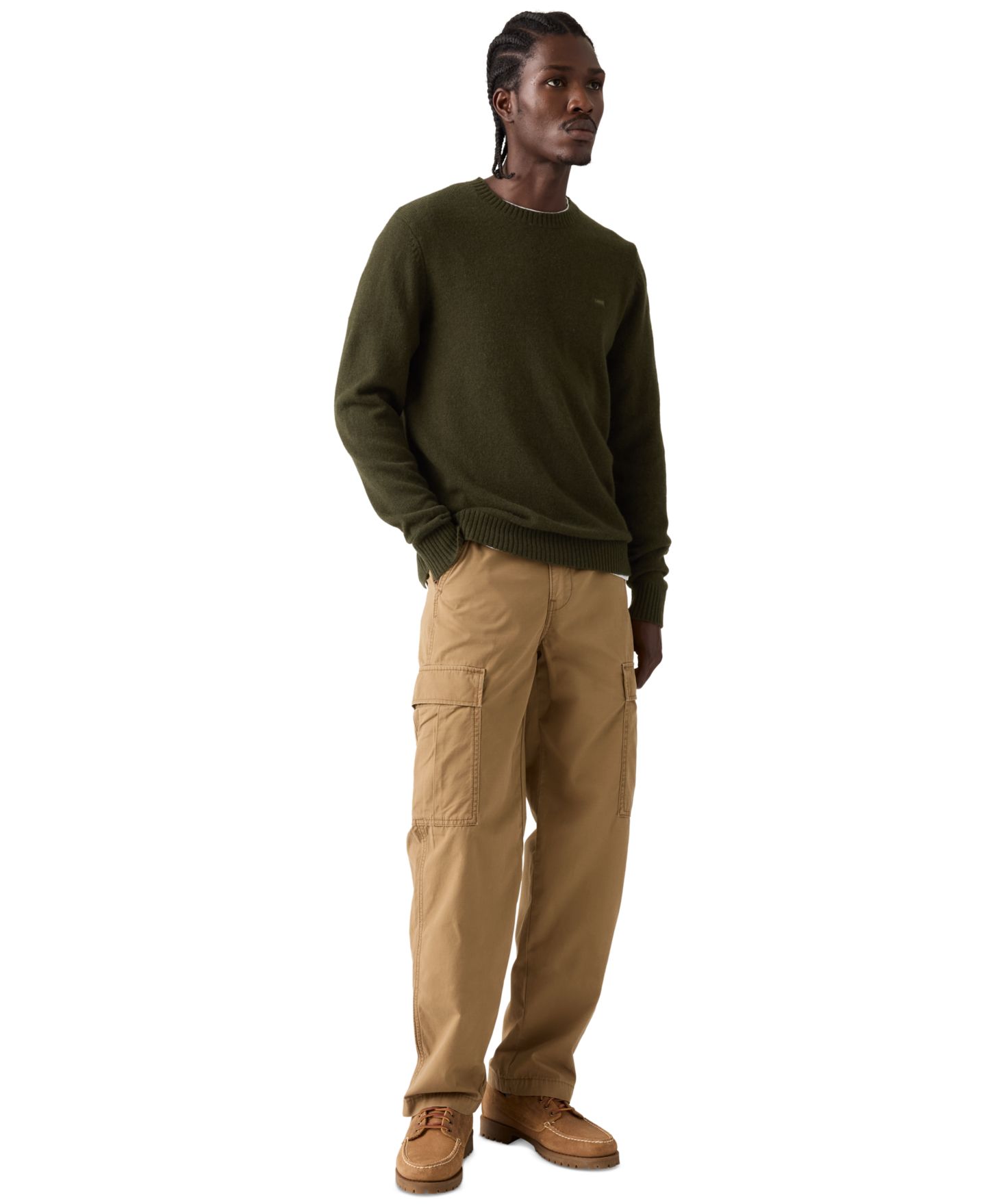 Мужские брюки Levi's XX Chino Straight Cargo, цвет: Ermine — фото 2