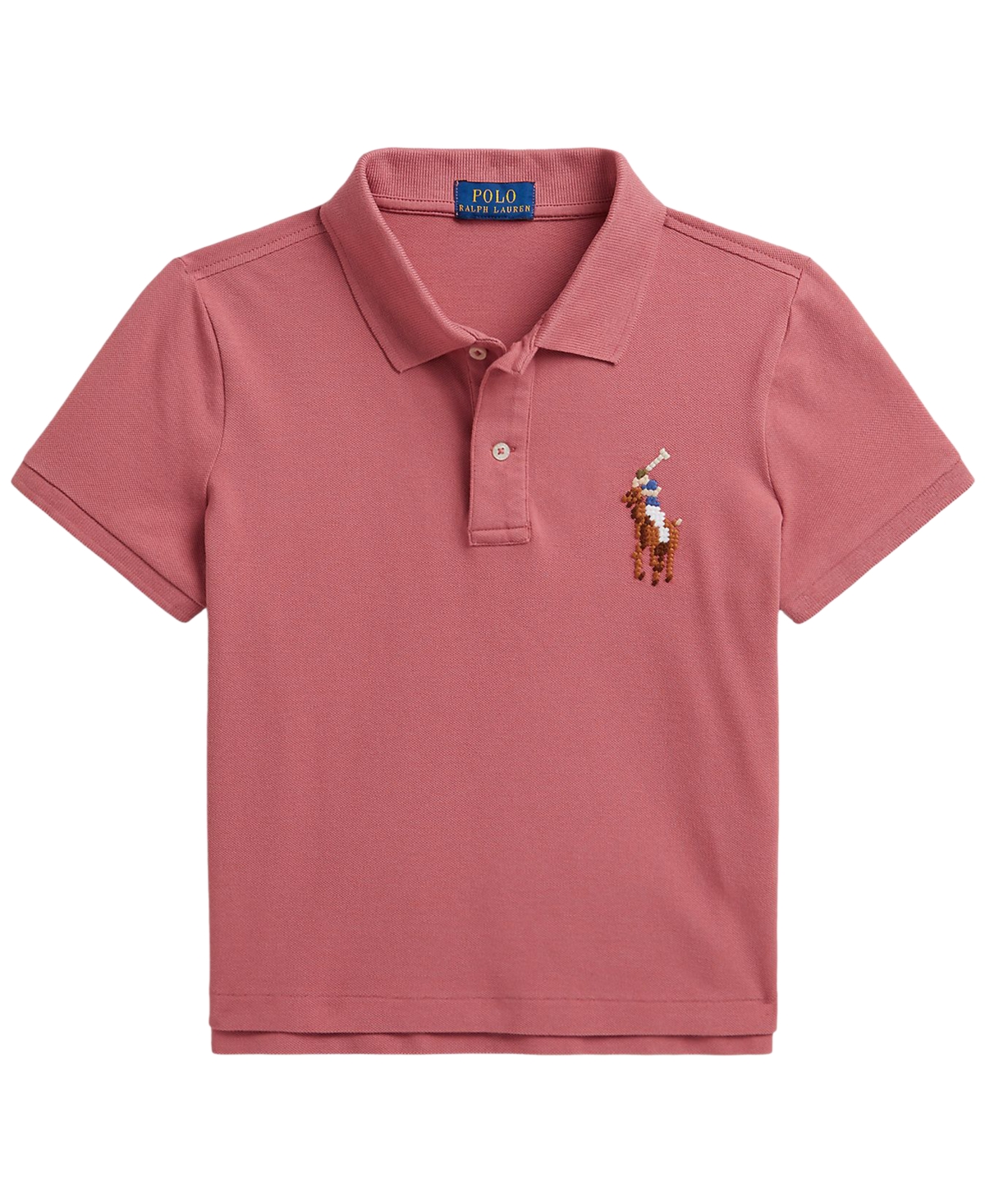 Polo Ralph Lauren Girls' 7-16 Boxy Big Pony Stretch Short-Sleeve Shirt