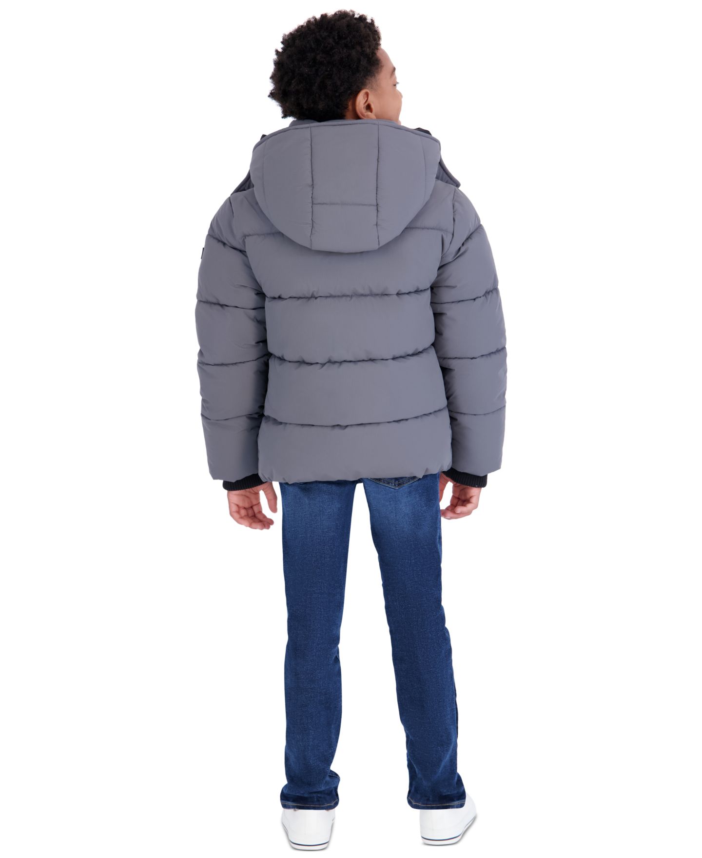 Куртка Michael Kors Heavyweight Ripstop Puffer Jacket для мальчиков-малышей, цвет: Серый — фото 4
