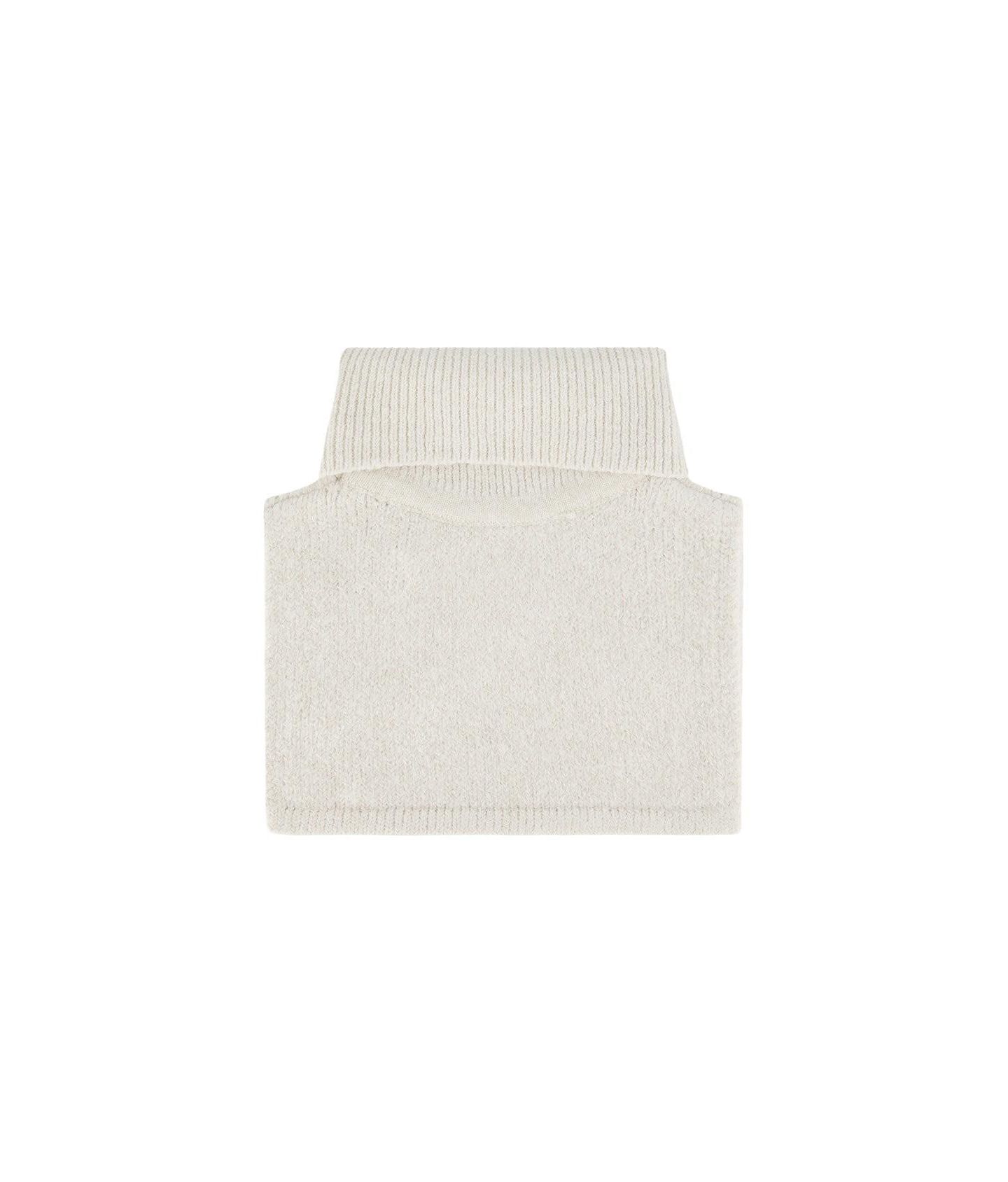 Deux par Deux (0-24) Unisex Knit Turtle Neckwarmer, цвет: Молочно-белый — фото 3