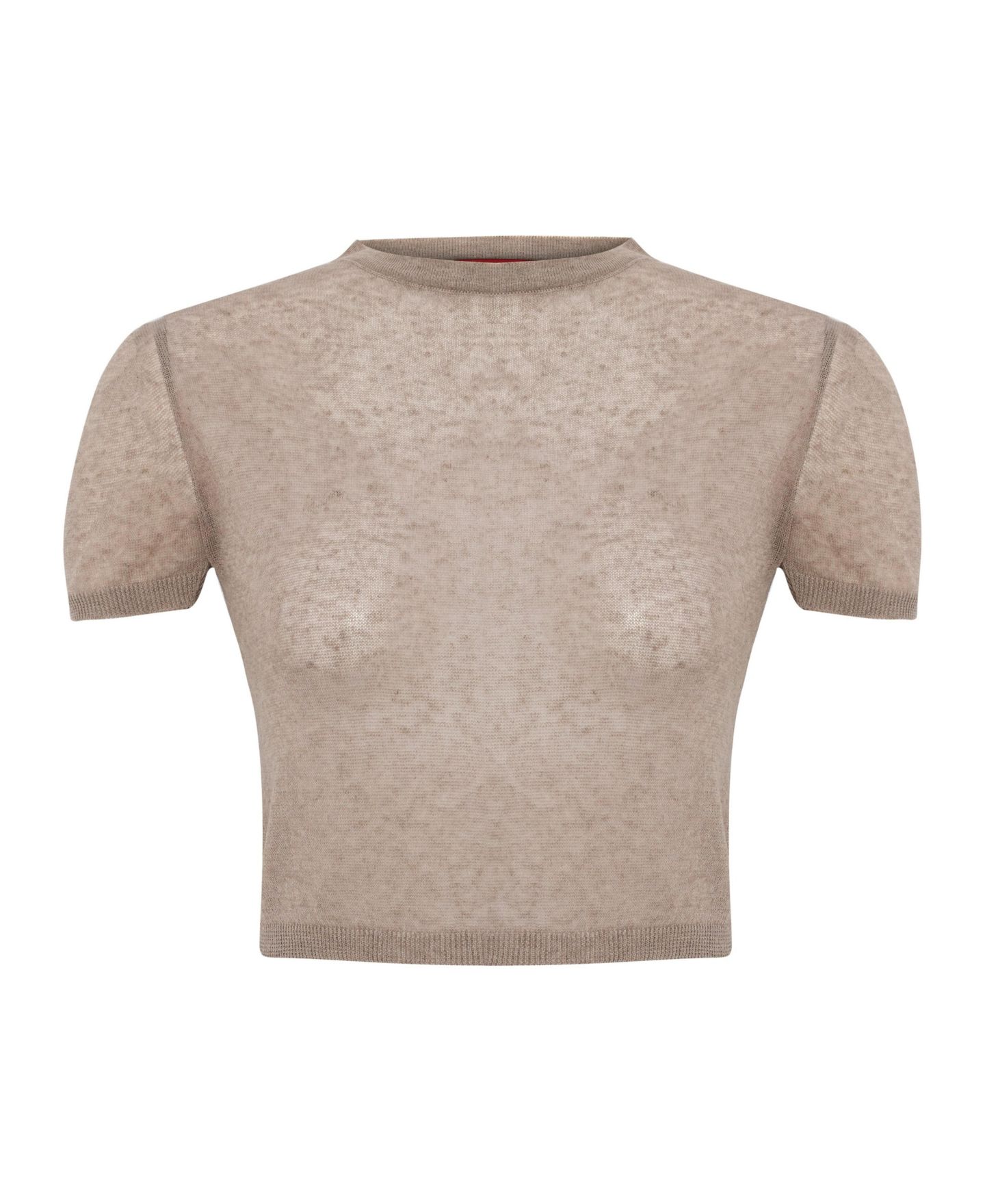 Женский топ PCFG Relaxed-Fit Short-Sleeve Knit, цвет: Moon Rock — фото 4