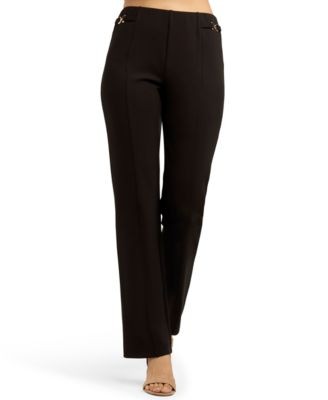 mid rise flare dress pants Mid-Rise Flare Stretch Wool-Blend Pant