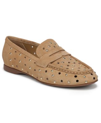 Women's Bloom-Stud Slip-On Loafers
