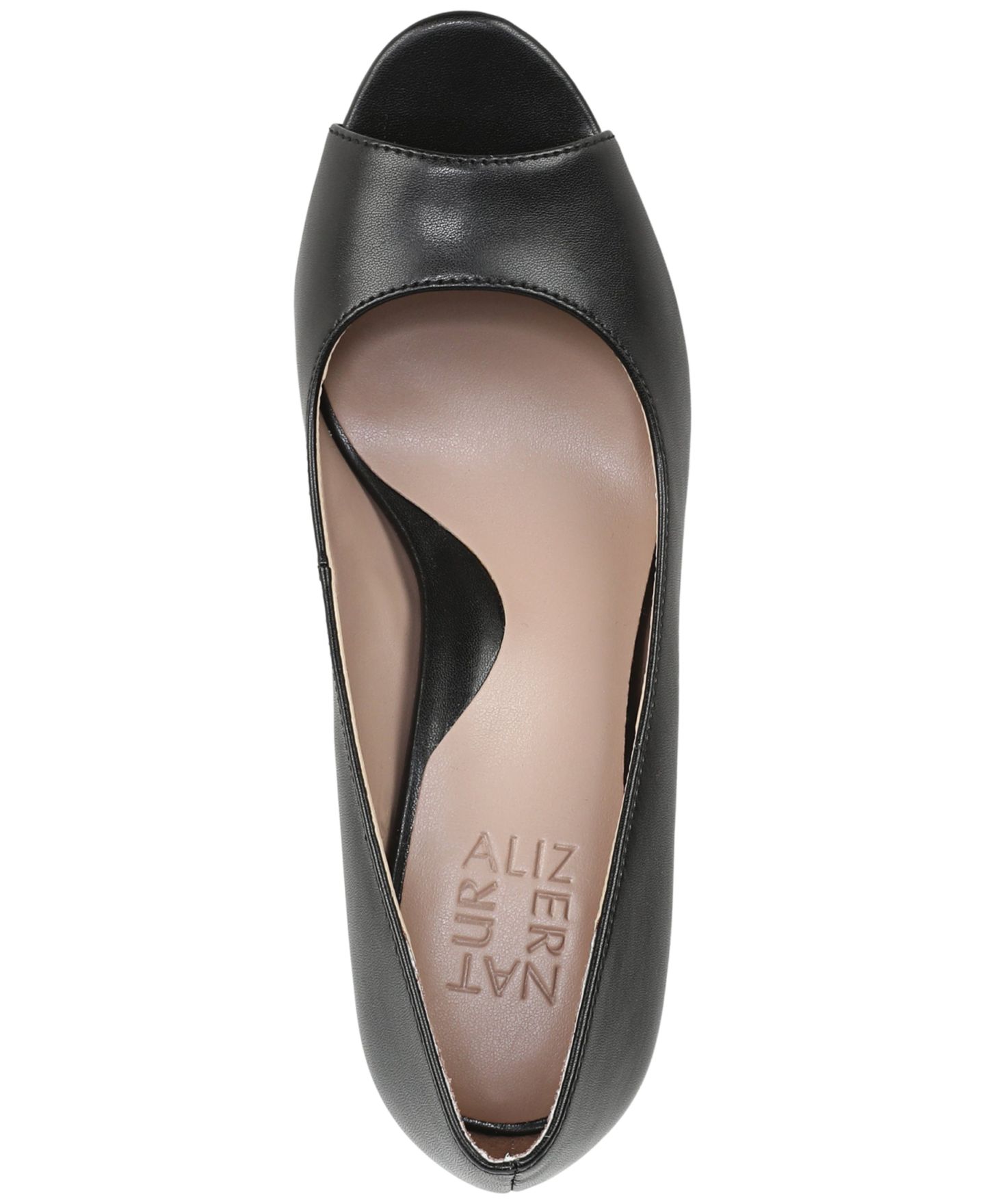 Женские туфли Naturalizer Locke Slip-On Pumps, цвет: Чёрная искусственная кожа — фото 4