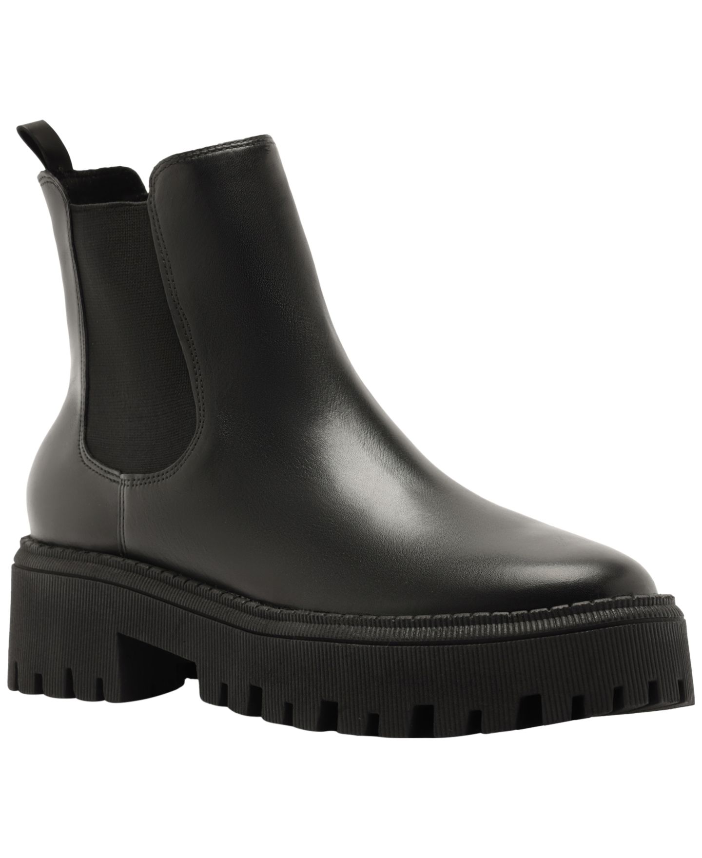 Женские ботинки Arezzo Annie Low Block Lug Sole Booties, цвет: Чёрный — фото 1