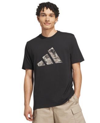 Men's Rock Inspired Camo Graphic Crewneck T-Shirt