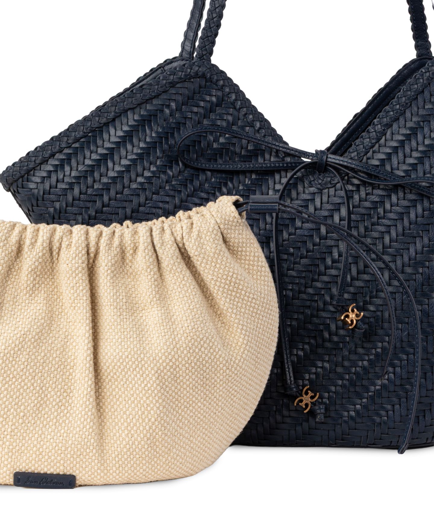 Женская сумка Sam Edelman Marcie Large Tote Handbag, цвет: Чернильный синий — фото 6