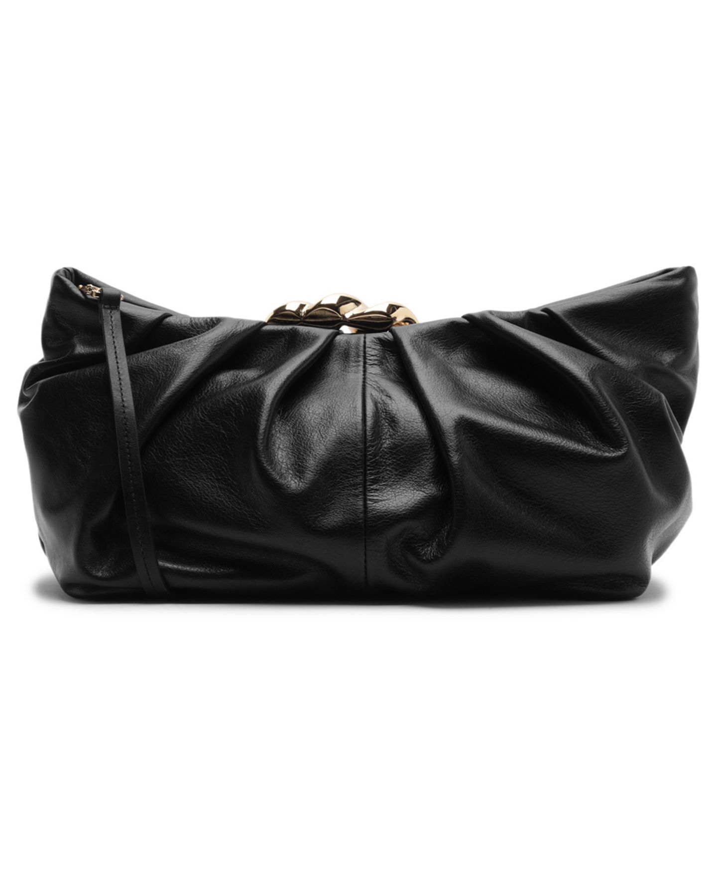 Женский клатч Arezzo Caitlyn Medium Leather Clutch Handbag, цвет: Чёрный — фото 2