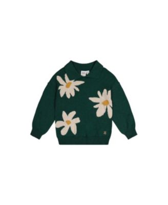 Toddler Girls 2T - 5T Knitted Sweater Jasper Printed
