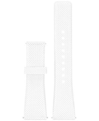 Michael Kors - Women's Bradshaw White Silicone Watch Strap MKT9001