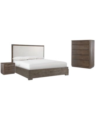 Outline 3-Piece California King Bed Set (Bed, Chest & 3-Drawer Nighstand)