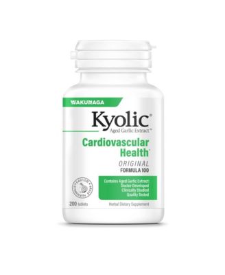 Aged Garlic Extract Formula 100, Cardiovascular Health, 200 tablets.